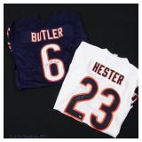 Bears Devin Hester & Kevin Butler Auto's Jerseys