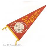 1950s San Francisco 49ers Felt Pennant