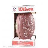 Steve McMichael Signed SB XX Football AS IS