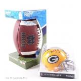 Paul Hornung Signed Football * Mini Helmet