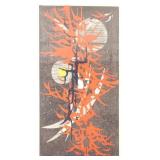 Tadashi Nakayama 'Buffoonery' Sgd Woodblock Print