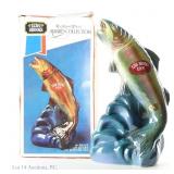 Ezra Brooks Trout & Fly Decanter 152 Mo. Bourbon