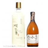 2 Korean Bottles (Kyeryong Paegilju, Sansachun)
