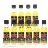 10 1990s Bacardi Black Rum Mini Bottles