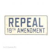 REPEAL 18th AMENDMENT License Plate Illinois style