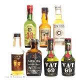 Vintage Scotch & Whiskey Minis Lot (5+2)