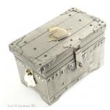 Camelot Scotch Set, Chest Decanter, 6 Glasses