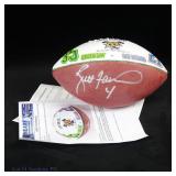 Brett Favre Signed LE Painted Football Mears + JSA
