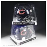 Dan Hampton & Mike Singletary Auto'd Mini Helmets