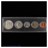 1960 (P) US Silver 5-Coin Year Set (*Ch -Gem BU)
