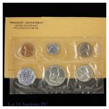 1962 (P) US Silver 5-Coin Proof Set in OGP