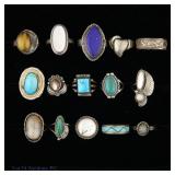Sterling Silver Rings Lot