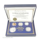 1957 US 90%-Silver 5-Coin Year Set
