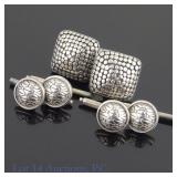 John Hardy Sterling Silver Cufflinks & Tux Buttons