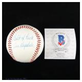 Don Drysdale Signed Baseball Beckett COA