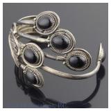 Native American Style Cuff Bracelet, Test Sterling