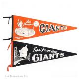 Vintage San Francisco Giants Pennants (2)