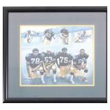 Steel Curtain Pittsburgh Steelers Signed Litho