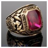 10k Y. Gold 1952 Loyola University Class Ring