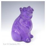 Robert Deurloo Purple Bronze Hippo Statue 7/500
