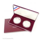 1998s US Silver R.F. Kennedy Dollar 2-Coin Set