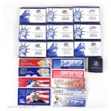 1999 - 2006 US Mint Proof & Mint Coin Sets (14)