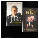 Gordie Howe & Jeremy Roenick Signed Books AS IS