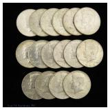 US 40%-Silver Kennedy Half Dollars (16)
