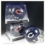 Butkus Ditka Hampton Sgd. Mini Helmets (3)