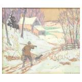 Carl R. Krafft Signed Original Painting 1937