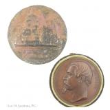 Rare 1858 Napoleon III Comm. & Souvenir Medals, 2