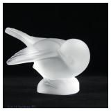 Lalique Crystal 'Head Tucked' Sparrow Figurine