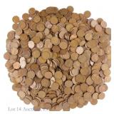 US Lincoln Wheat Cents (Approx. 1,020)