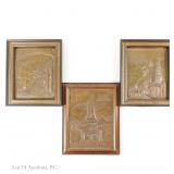 1934 World's Fair Copper Relief Souvenirs (3)