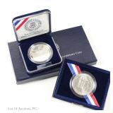 1992 US 90%-Silver Prf/Unc White House $1s, 2