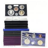 1978s - 2013s US Mint 5 & 6 Coin Proof Sets (14)