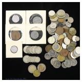 Various Silver & Other Metal World Coins (+95)
