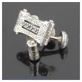 Konstantino Sterling Silver & Diamond Cufflinks