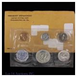 1960 US Silver 5-Coin Proof Set in OGP