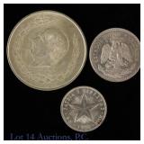 Mexico & Cuba Silver Coins, 3