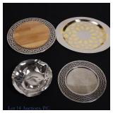 Alessi Italy Serving Platters (3) and Bowl (1)