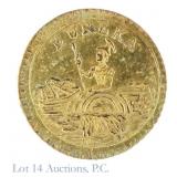 1884 Round California Gold Eureka 25C Charm (*P/L)