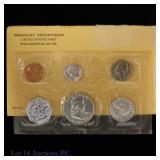 1961 US Silver 5-Coin Proof Set in OGP