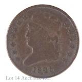 1825 US Classic Head 1/2 Cent (SE R-4.8)