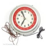 Mid Century Neocraft Neon Ring Spinner Clock