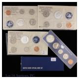 1965 & 1966 USA Special Mint Sets GEM P/L (4)