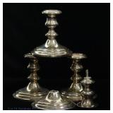 Antique Gorham Sterling Weighted Candlesticks (4)