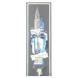 'Tall City' Framed Abstract Signed Print