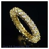 18k Yellow Gold Diamond Eternity Ring