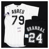 Yasmani Grandal & Jose Abreu Auto'd Jerseys COA